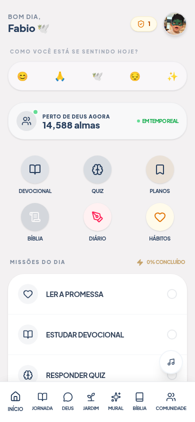 Pré-visualização do aplicativo Perto de Deus Pai